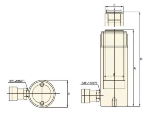 Single Acting Hydraulic Cylinders